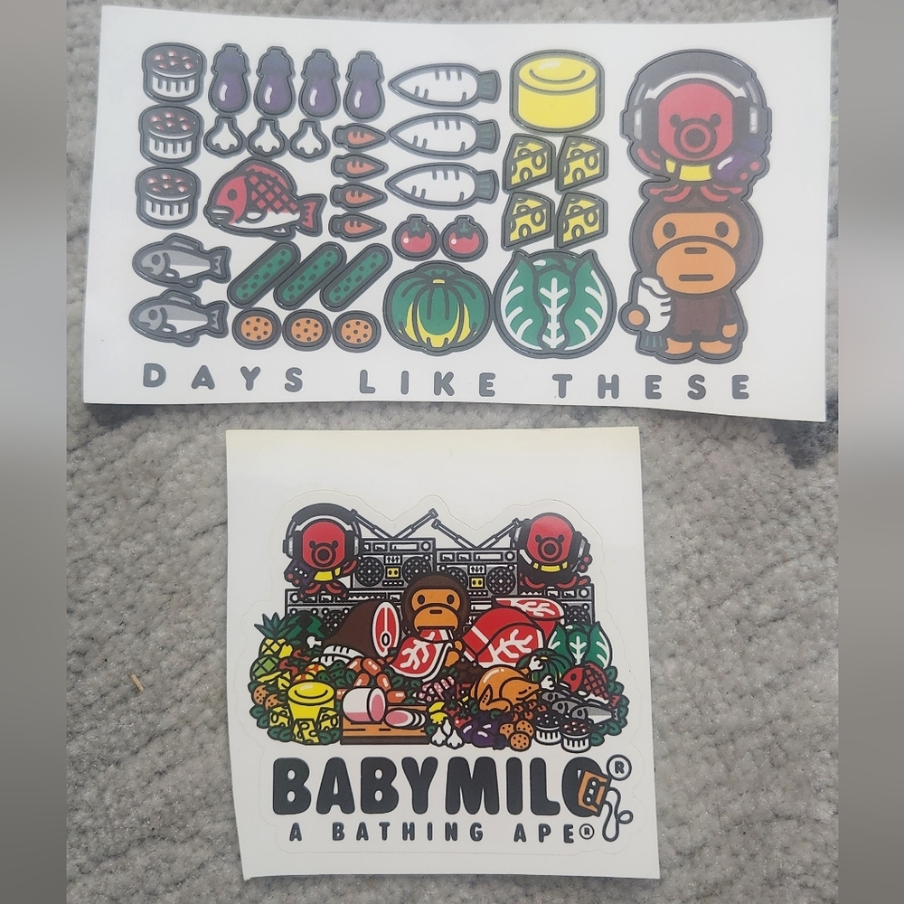 Bape A Bathing Ape Baby Milo 2012 Magazine Stickers Collectors Set